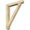 Ekena Millwork Traditional Craftsman Rough Sawn Bracket w/ Offset Brace, Douglas Fir, 6"W x 36"D x 44"H BKT0604X36X44TRA04RDF - alternate 1